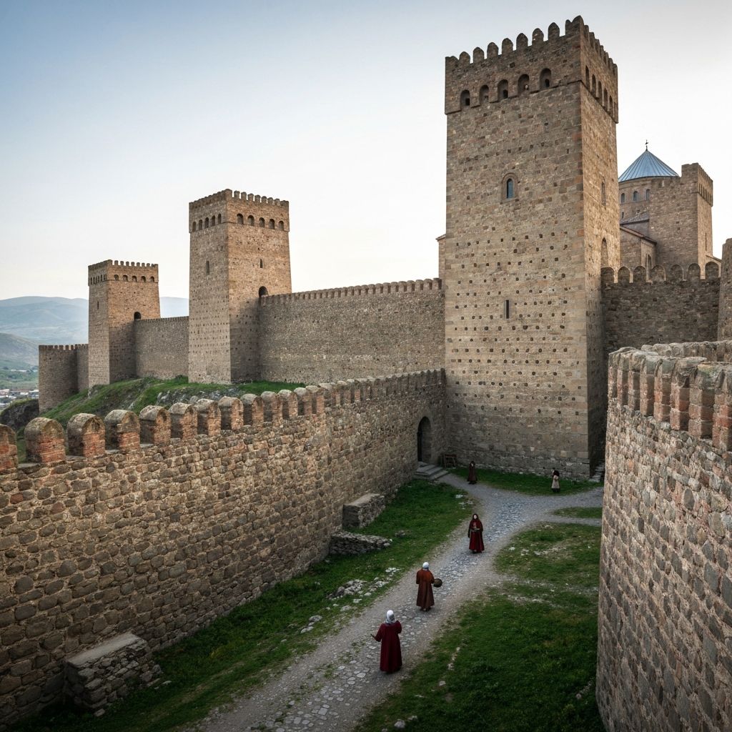 Gremi Citadel rising above the Alazani Valley in Georgia